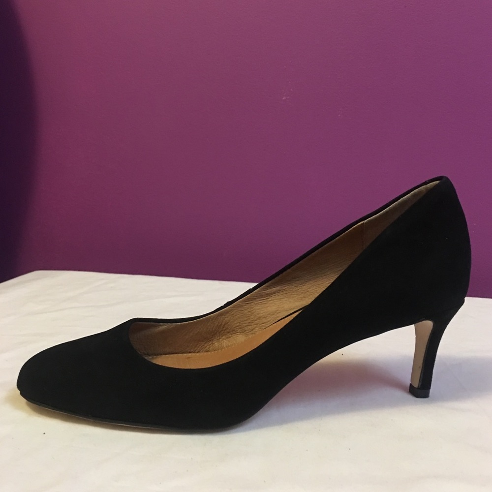 Corso Como - black velvet low heels - size 7M